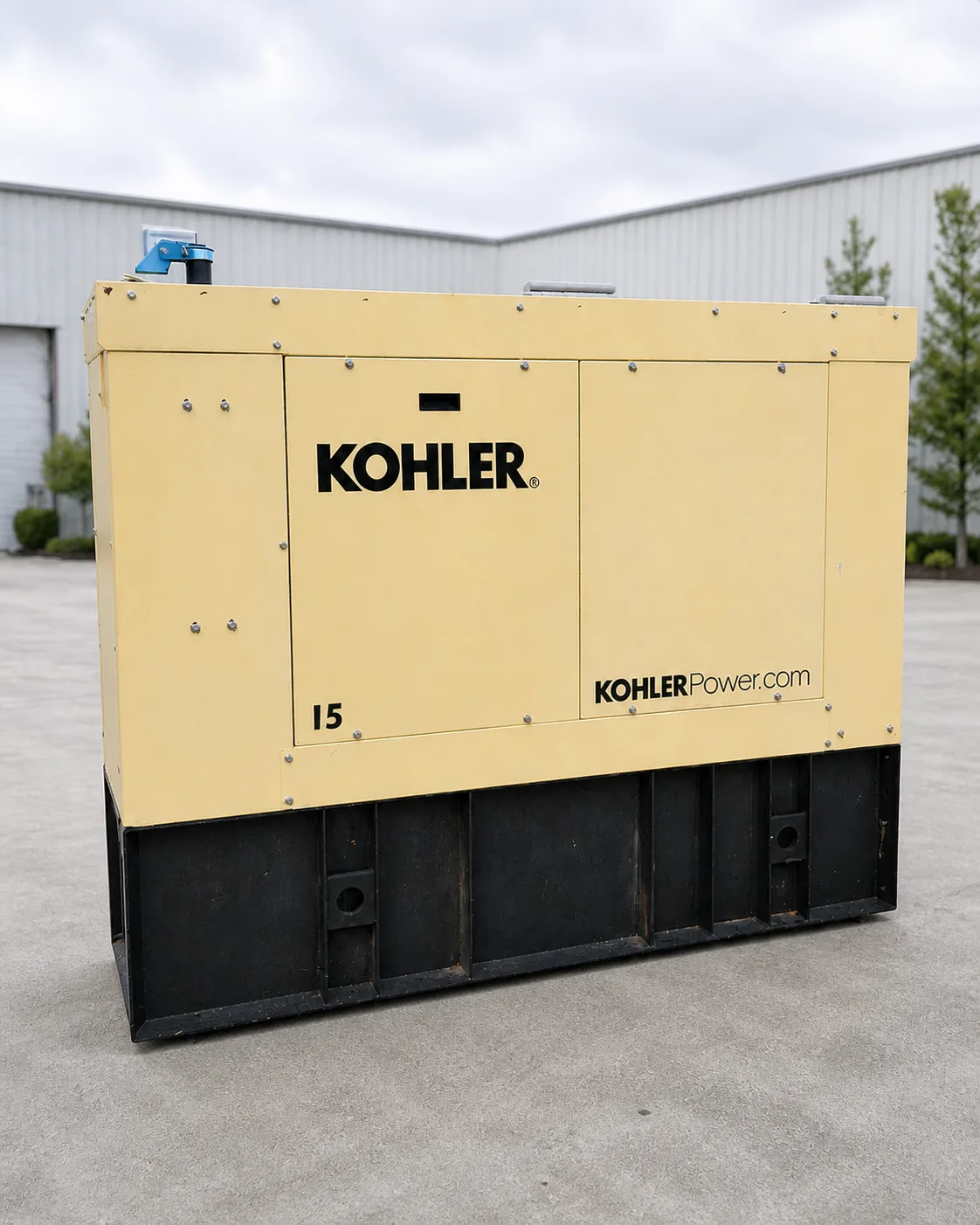 2021 Kohler 15REOZK diesel standby generator in weather enclosure